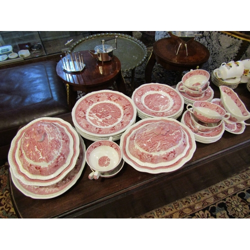 289 - Adams Iron Stone Part Dinner Service Quantity as Photographed Including Platters, Tureen, Gravy Boat... 