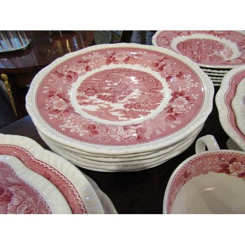 289 - Adams Iron Stone Part Dinner Service Quantity as Photographed Including Platters, Tureen, Gravy Boat... 