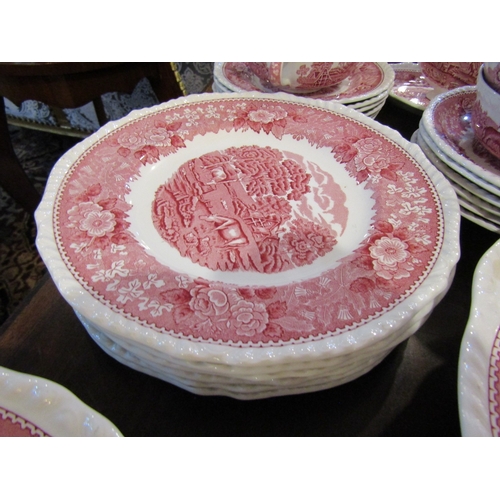 289 - Adams Iron Stone Part Dinner Service Quantity as Photographed Including Platters, Tureen, Gravy Boat... 