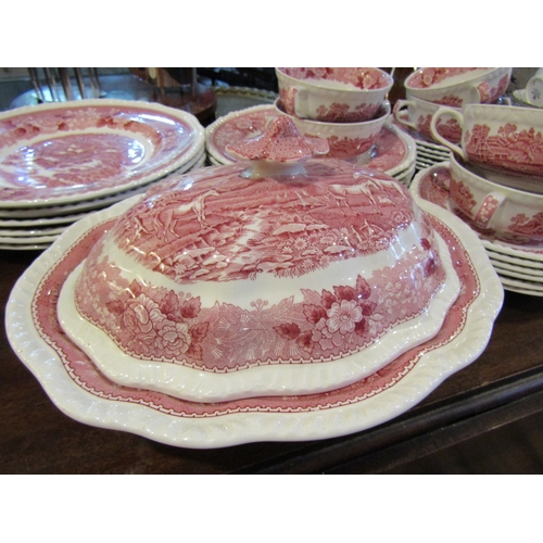 289 - Adams Iron Stone Part Dinner Service Quantity as Photographed Including Platters, Tureen, Gravy Boat... 