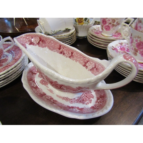 289 - Adams Iron Stone Part Dinner Service Quantity as Photographed Including Platters, Tureen, Gravy Boat... 