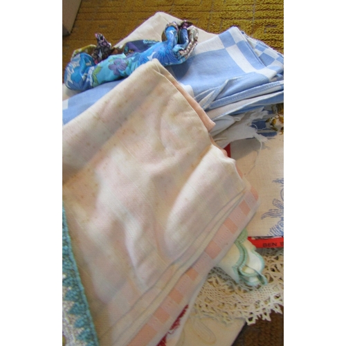 29 - Box of Various Irish Linens, etc. Good Quantity
