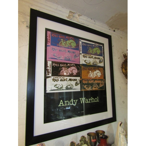 293 - Andy Warhol Lithograph Gallery Poster for Galerie Isy Brachot Paris Approximately 24 Inches Wide x 2... 