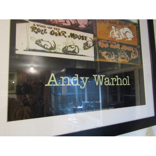 293 - Andy Warhol Lithograph Gallery Poster for Galerie Isy Brachot Paris Approximately 24 Inches Wide x 2... 