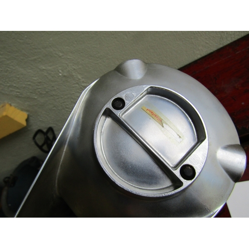 294 - Vintage Chrome Plated Swissair Ashtray with Adjustable Aeroplane Approximately 7 Inches Wide x 6 Inc... 