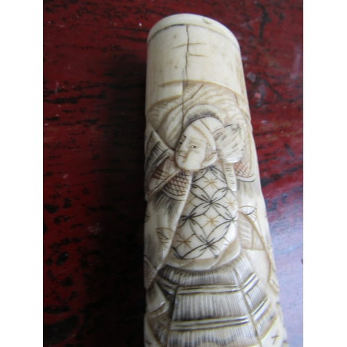 296 - Antique Carved Table Piece Japanese Approximately 5 Inches High