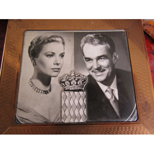298 - Princess Grace and Prince Rainier of Monaco Vintage Commemorative Lady's Compact with Ash Tray and D... 