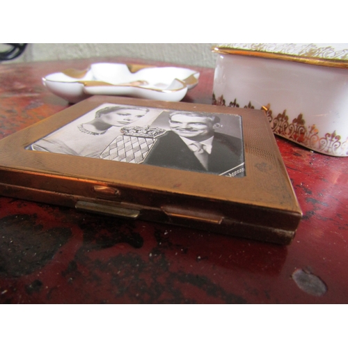 298 - Princess Grace and Prince Rainier of Monaco Vintage Commemorative Lady's Compact with Ash Tray and D... 