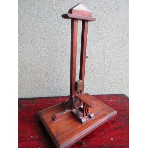 299 - French Antique Cigar Guillotine Working Order Approximately 16 Inches High