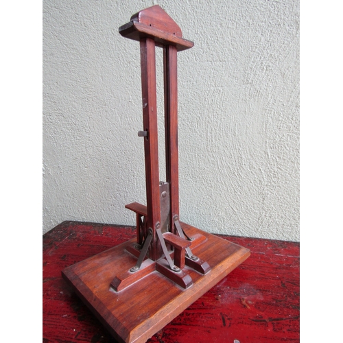 299 - French Antique Cigar Guillotine Working Order Approximately 16 Inches High