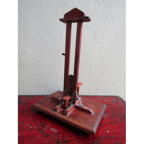 299 - French Antique Cigar Guillotine Working Order Approximately 16 Inches High
