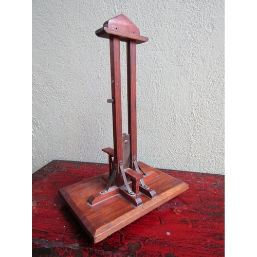299 - French Antique Cigar Guillotine Working Order Approximately 16 Inches High
