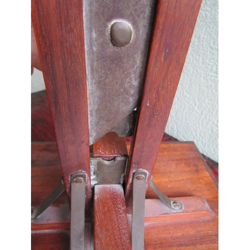 299 - French Antique Cigar Guillotine Working Order Approximately 16 Inches High