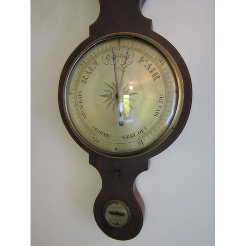 3 - Regency Rosewood Banjo Barometer Approximately 34 Inches High