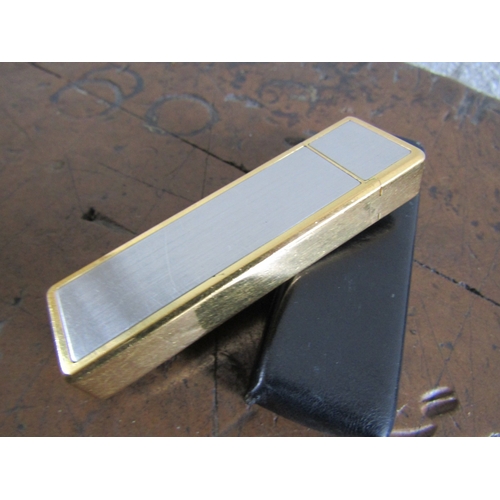 300 - Charles Jourdain Designer Lighter Chrome and Gilded Decoration