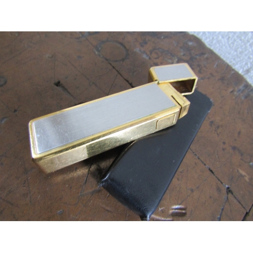 300 - Charles Jourdain Designer Lighter Chrome and Gilded Decoration