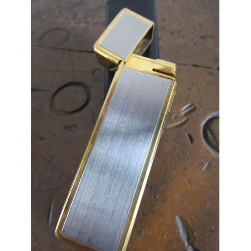 300 - Charles Jourdain Designer Lighter Chrome and Gilded Decoration