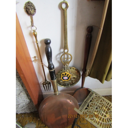 36 - Collection of Various Fire Irons, etc. Quantity as Photographed