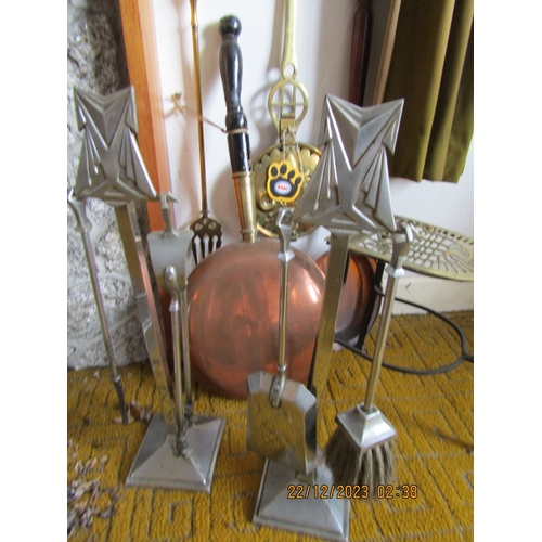 36 - Collection of Various Fire Irons, etc. Quantity as Photographed