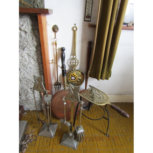 36 - Collection of Various Fire Irons, etc. Quantity as Photographed