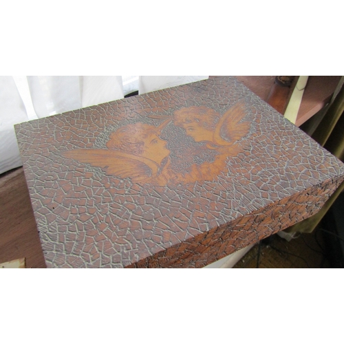 49 - Collection of Various Old Boxes, etc. Quantity as Photographed Including Bookrest