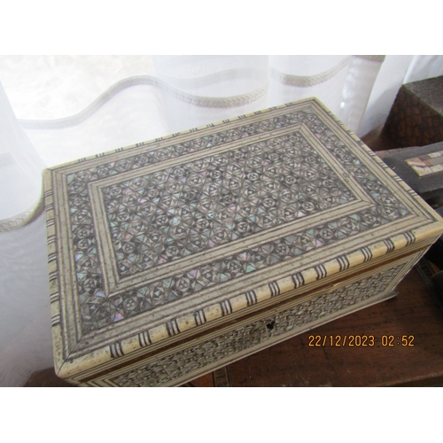 49 - Collection of Various Old Boxes, etc. Quantity as Photographed Including Bookrest