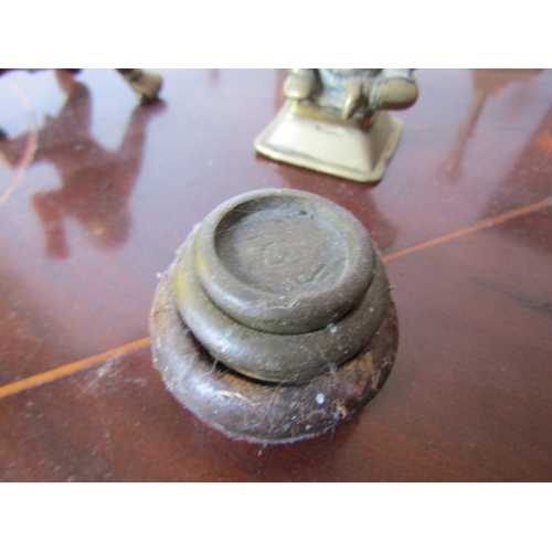 5 - Collection of Various Brassware and an Embossed Brass Plaque Quantity as Photographed
