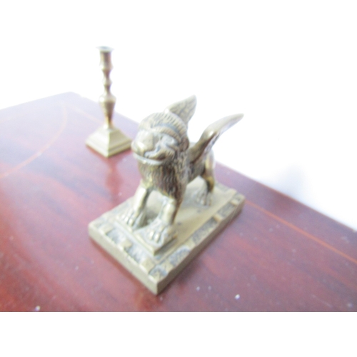 5 - Collection of Various Brassware and an Embossed Brass Plaque Quantity as Photographed