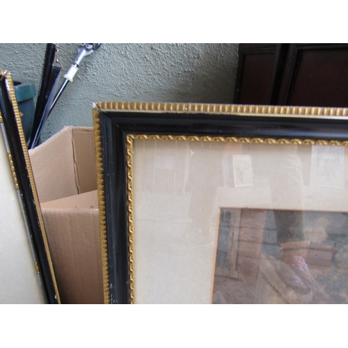 55 - Pair of Regency Hunting Scenes Hand Coloured Steel Pressed Engravings within Original Frames Each Ap... 