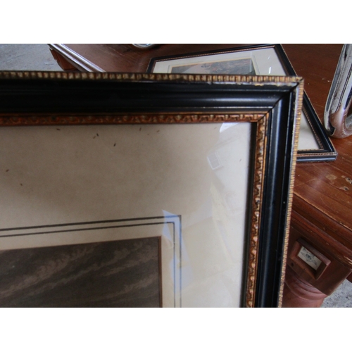 61 - Pair of Regency Military Battle Scenes Engravings Contained within Original Frames Each Approximatel... 