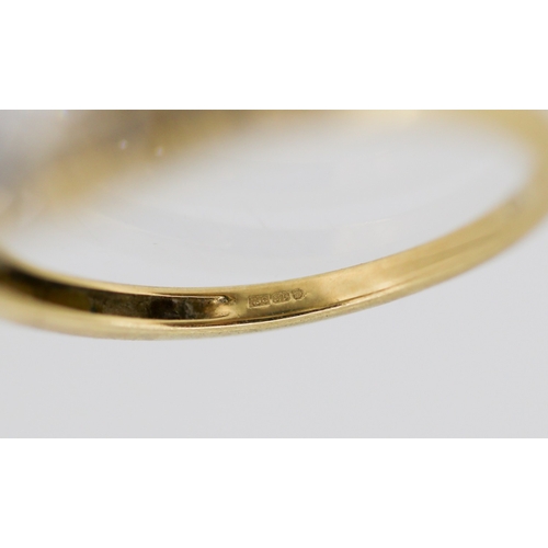 23 - Gemset Cluster Ring Mounted in 9 Carat Yellow Gold Ring Size M and a Half