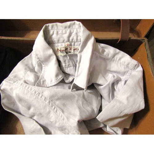 115 - Original World War II Child's Evacuation Suite Case Complete with Golliwog Comic Marbles, etc.