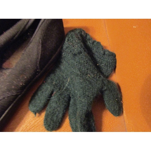 115 - Original World War II Child's Evacuation Suite Case Complete with Golliwog Comic Marbles, etc.