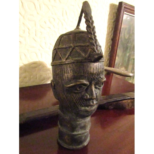 118 - Bronze Tribal Sculpture African Approximately 7 Inches High