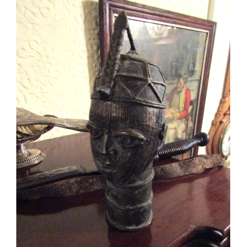 118 - Bronze Tribal Sculpture African Approximately 7 Inches High