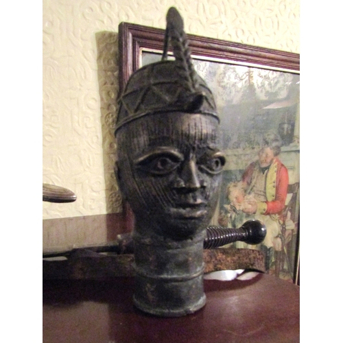 118 - Bronze Tribal Sculpture African Approximately 7 Inches High