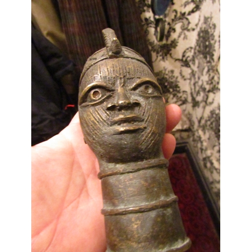 118 - Bronze Tribal Sculpture African Approximately 7 Inches High