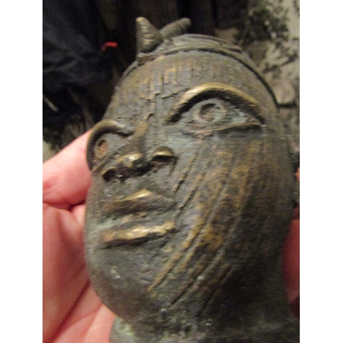 118 - Bronze Tribal Sculpture African Approximately 7 Inches High