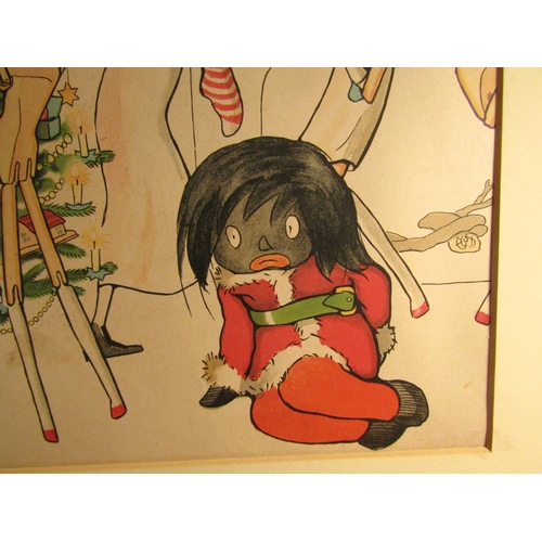 13 - Florence Kete Upton (1873 - 1922) 'The Golliwog's Christmas' Pair of Fine Art Prints Published 1907 ... 