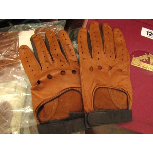 19 - Five Pairs of Gentlemans Fine Kid Leather Brooklands Driving Gloves Original Packaging Present Sizes... 