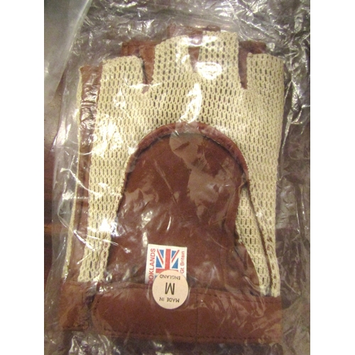 19 - Five Pairs of Gentlemans Fine Kid Leather Brooklands Driving Gloves Original Packaging Present Sizes... 