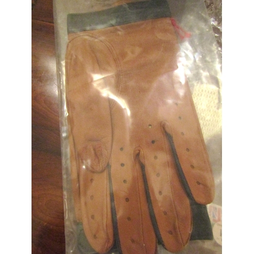 19 - Five Pairs of Gentlemans Fine Kid Leather Brooklands Driving Gloves Original Packaging Present Sizes... 