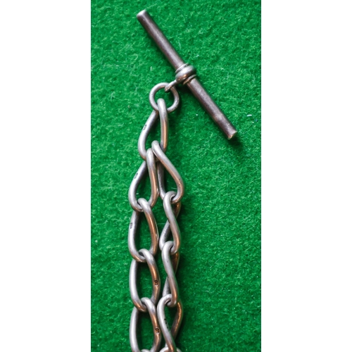 21 - Antique Silver Watch Chain