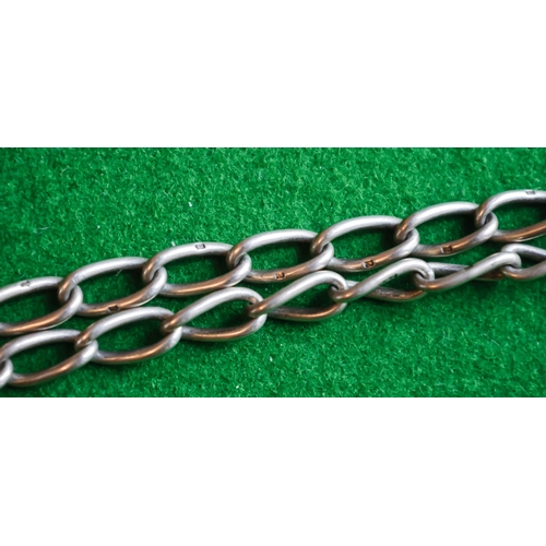 21 - Antique Silver Watch Chain