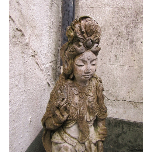 5 - Composite Stone Garden Figure Approximately 3ft 2 Inches High