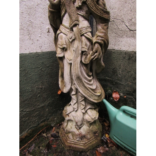 5 - Composite Stone Garden Figure Approximately 3ft 2 Inches High