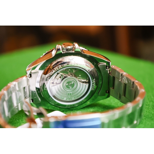 70 - Tevise Gentleman's Water Resistant Steel Case Chronometer Sports Watch One Hundred Foot Water Resist... 