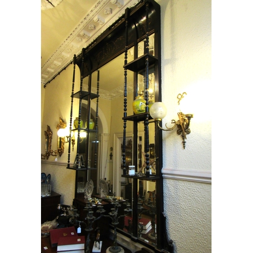 82 - Imposing Victorian Gilded Overmantle of Large Size Approximately 7ft 8 Inches High x 5ft 4 Inches Wi... 