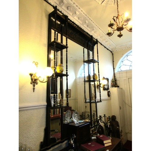 82 - Imposing Victorian Gilded Overmantle of Large Size Approximately 7ft 8 Inches High x 5ft 4 Inches Wi... 