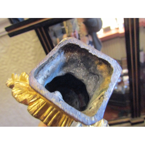 84 - Gilded Bronze Statue with Framed Photograph of Mona Baptiste (1926-1973) Statue Approximately 5 Inch... 